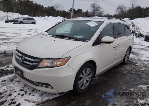 2015 Honda Odyssey Ex-L z USA, uszkodzony, nr VIN 5FNRL5H63FB086533